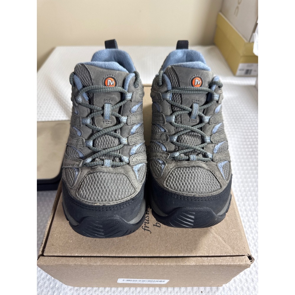 Merrell Hiking Shoes Womens 7.5 Moab 2 Waterproof Granite Blue NWOB